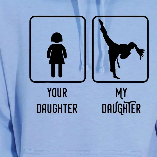 Your Daughter My Daughter Is A Fighter Proud Parent Unisex Surf Hoodie