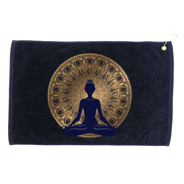 Yoga Dress Meditation Clothing Namaste Lotus Position Gift Grommeted Golf Towel