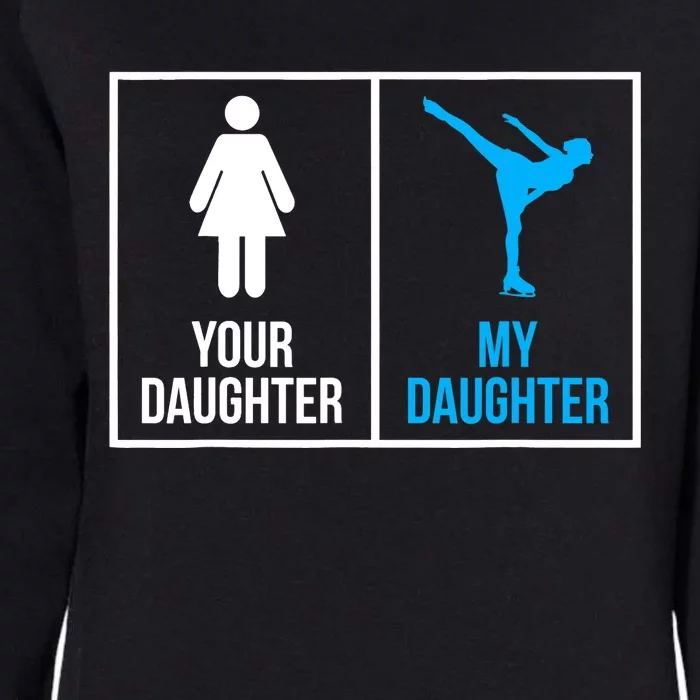 Your Daughter MY Daughter Ice Skating Womens California Wash Sweatshirt