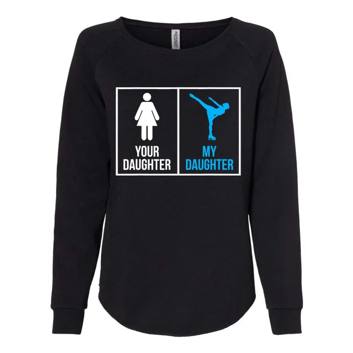 Your Daughter MY Daughter Ice Skating Womens California Wash Sweatshirt