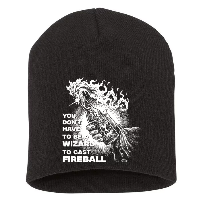 You Dont Need To Be A Wizard To Cast A F.I.R.E.B.A.L.L Diablo Macabre Short Acrylic Beanie