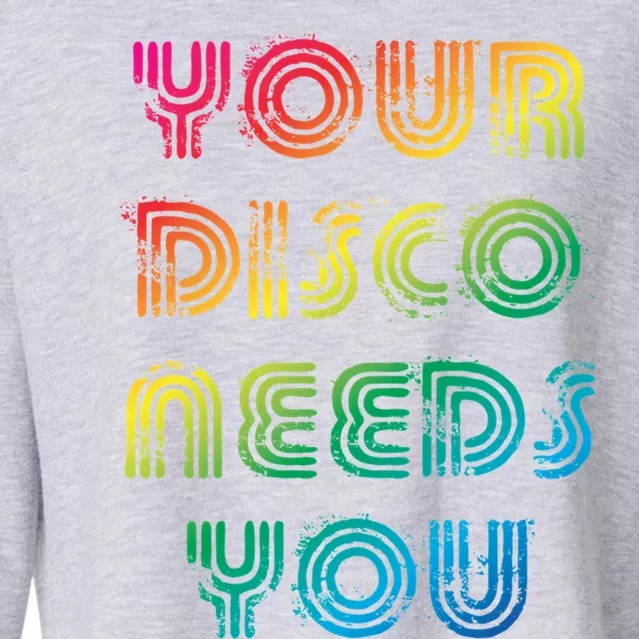 Your Disco Needs You Cropped Pullover Crew