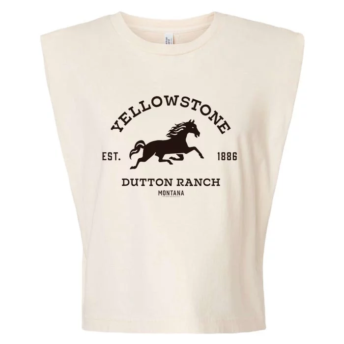 Yellowstone D.U.T.T.O.N Ranch With Horse Garment-Dyed Women's Muscle Tee