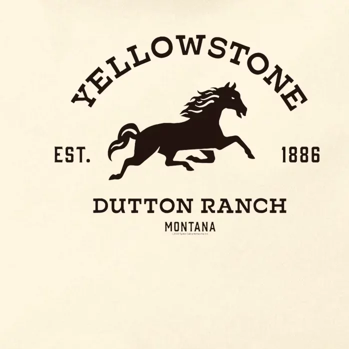 Yellowstone D.U.T.T.O.N Ranch With Horse Zip Tote Bag