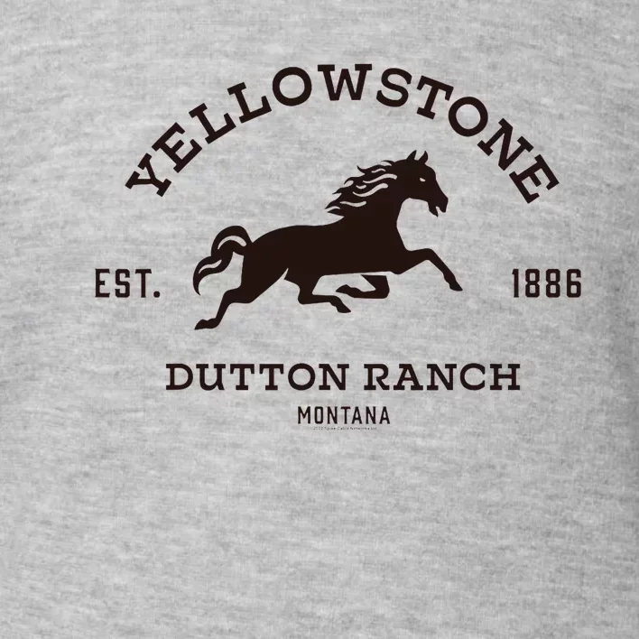 Yellowstone D.U.T.T.O.N Ranch With Horse Toddler Sweatshirt