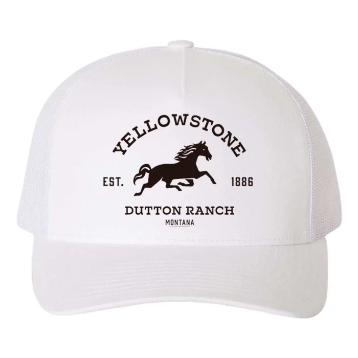 Yellowstone D.U.T.T.O.N Ranch With Horse Yupoong Adult 5-Panel Trucker Hat