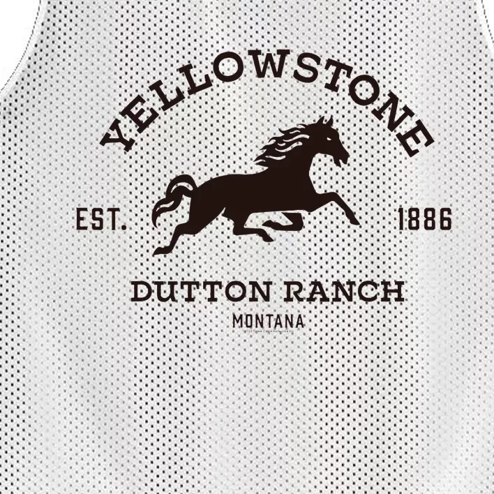 Yellowstone D.U.T.T.O.N Ranch With Horse Mesh Reversible Basketball Jersey Tank