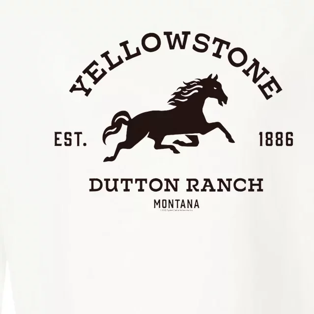 Yellowstone D.U.T.T.O.N Ranch With Horse Cropped Pullover Crew