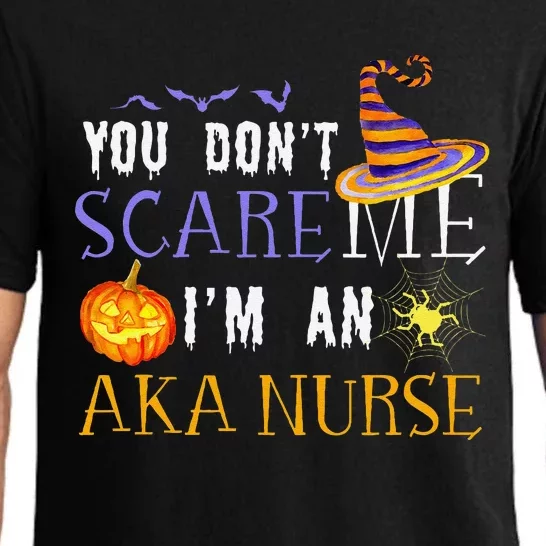 You DonT Scare Aka Nurse Halloween Saying Fun Pajama Set