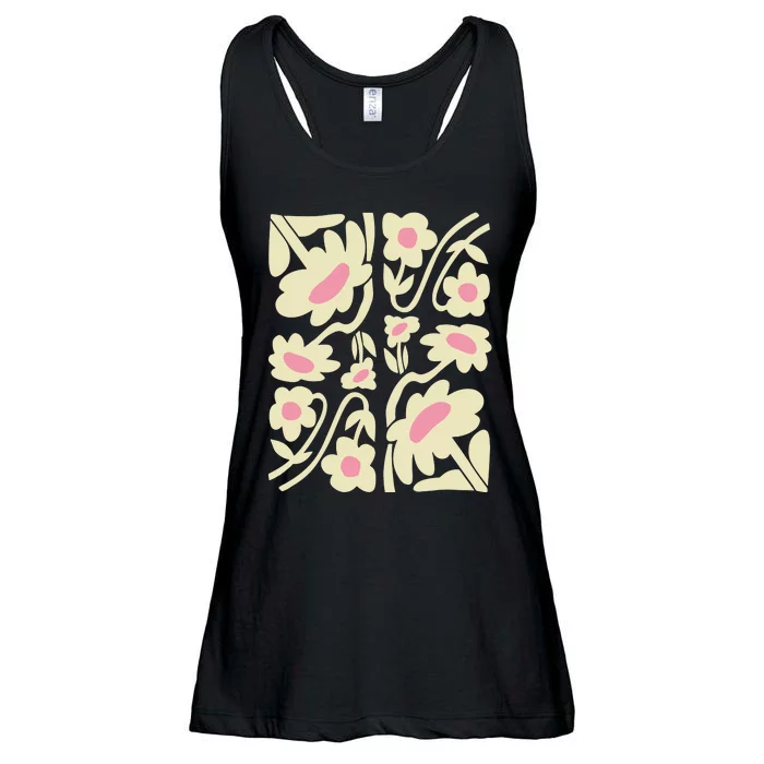 Yellow Daisy Southern Flowers Ladies Essential Flowy Tank