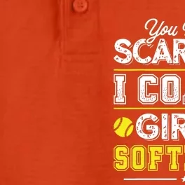 You Dont Scare Me I Coach Girl Funny Softball Coach Dry Zone Grid Performance Polo