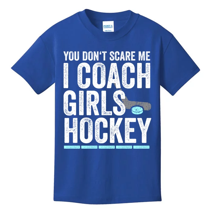 You Dont Scare Me I Coach Hockey Great Gift Fun Gift Kids T-Shirt