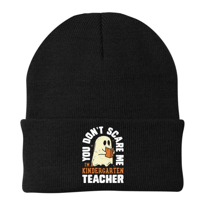 You Dont Scare Me Im A Prek Kindergarten Teacher Halloween Knit Cap Winter Beanie