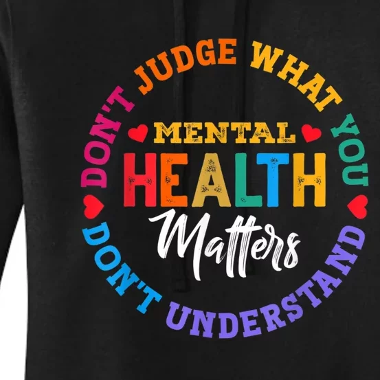 You Don't Understand Mental Health Awareness Green Ribbon Women's Pullover Hoodie