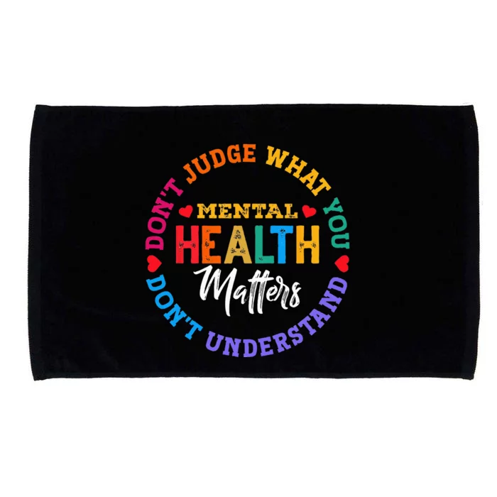 You Dont Understand Mental Health Awareness Green Ribbon Microfiber Hand Towel