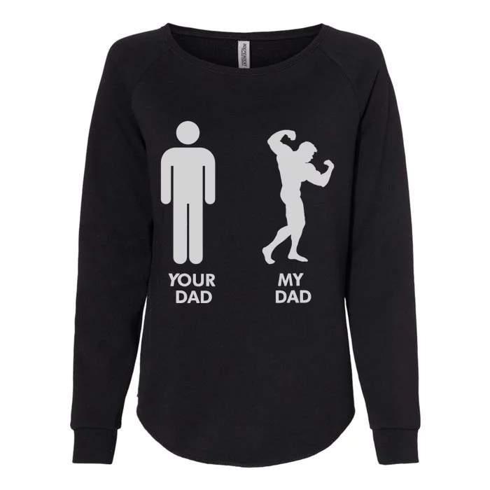 Your Dad Vs. My Dad Father Day - Gym Womens California Wash Sweatshirt