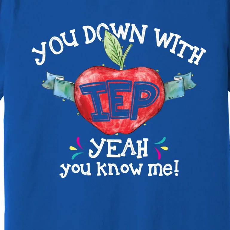 You Down With Iep Yeah You Know Me Special Education Teacher Gift Premium T-Shirt