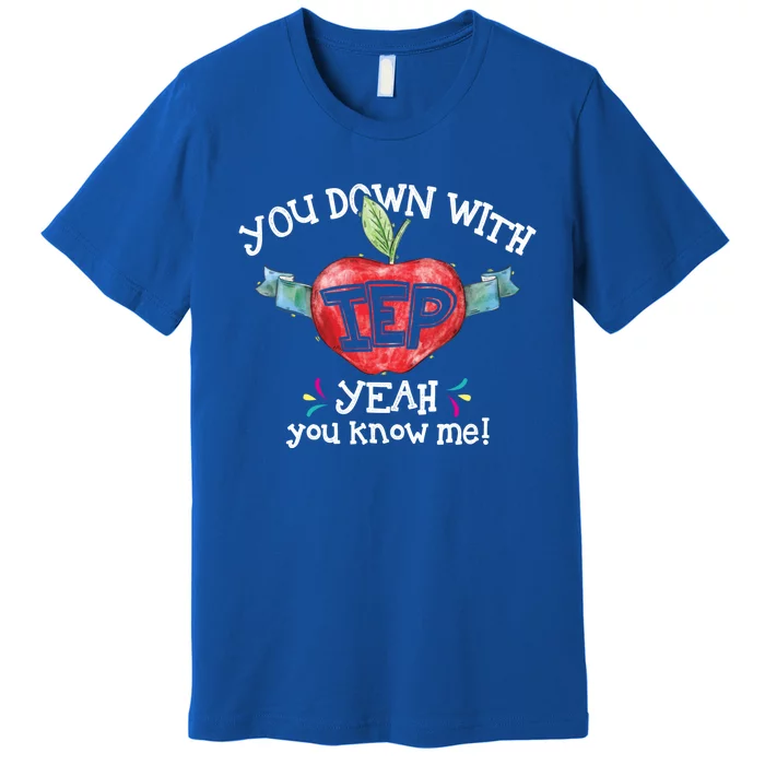 You Down With Iep Yeah You Know Me Special Education Teacher Gift Premium T-Shirt