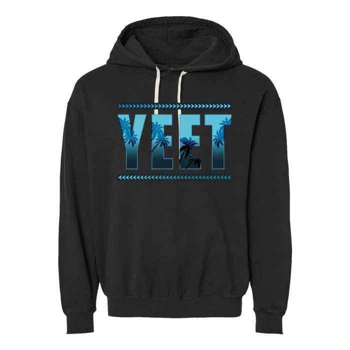 Yeet Design Garment-Dyed Fleece Hoodie