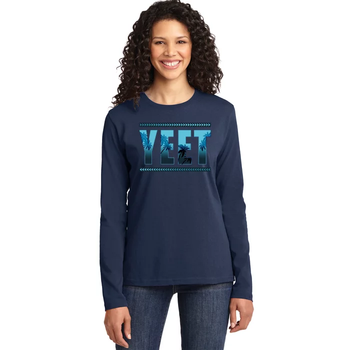 Yeet Design Ladies Long Sleeve Shirt