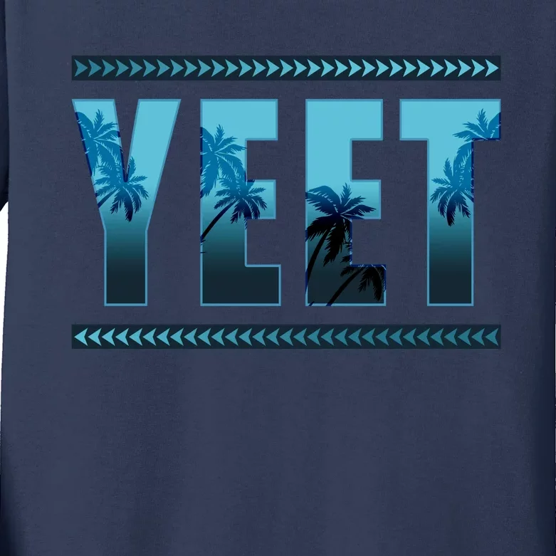 Yeet Design Kids Long Sleeve Shirt