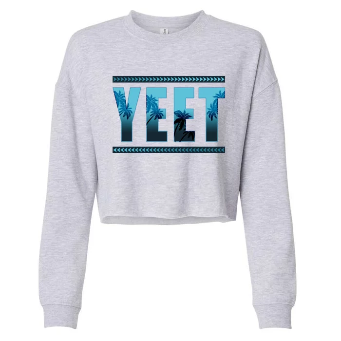 Yeet Design Cropped Pullover Crew