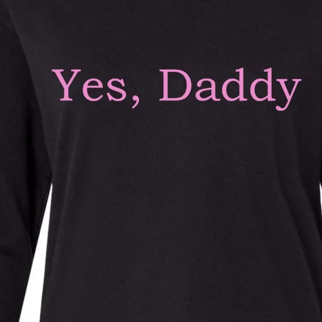 Yes Daddy Womens Cotton Relaxed Long Sleeve T-Shirt