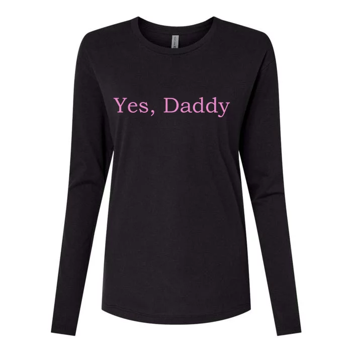 Yes Daddy Womens Cotton Relaxed Long Sleeve T-Shirt