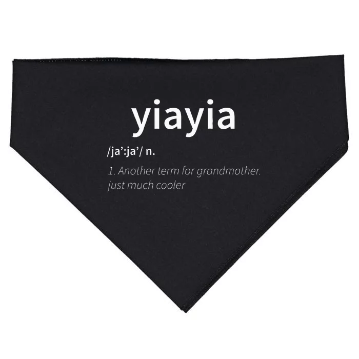 Yiayia Definition USA-Made Doggie Bandana