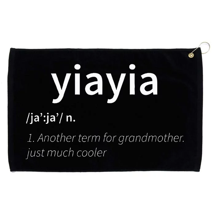 Yiayia Definition Grommeted Golf Towel