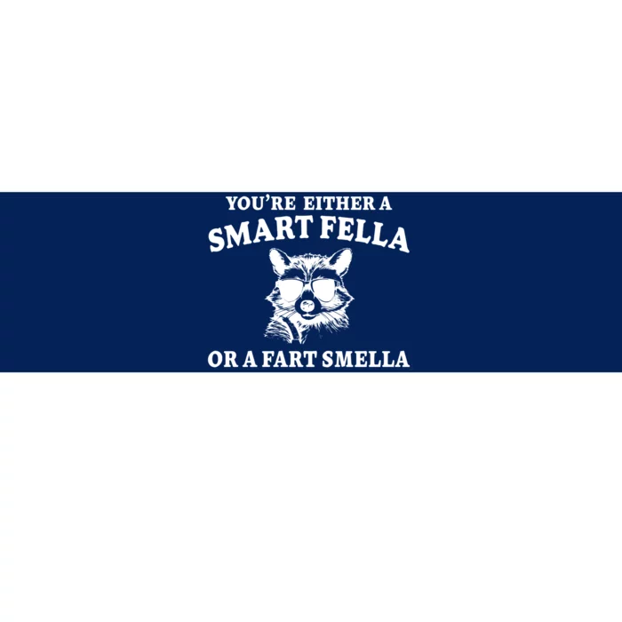 Youre Either A Smart Fella Or A Fart Smella Funny Bumper Sticker