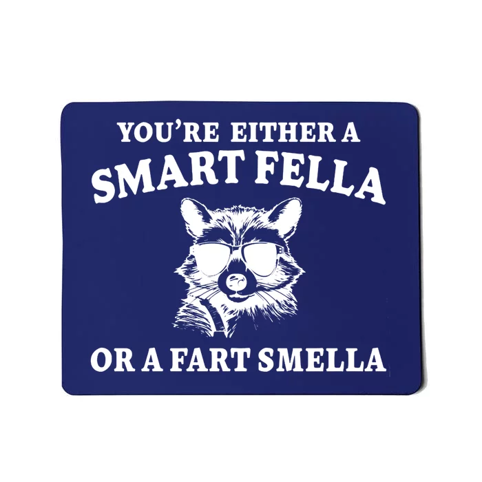 Youre Either A Smart Fella Or A Fart Smella Funny Mousepad