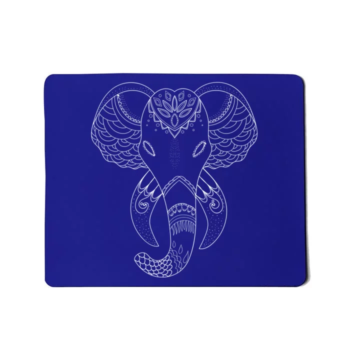 Yoga Elephant Aesthetic Ornate Stylized Art Gift Mousepad