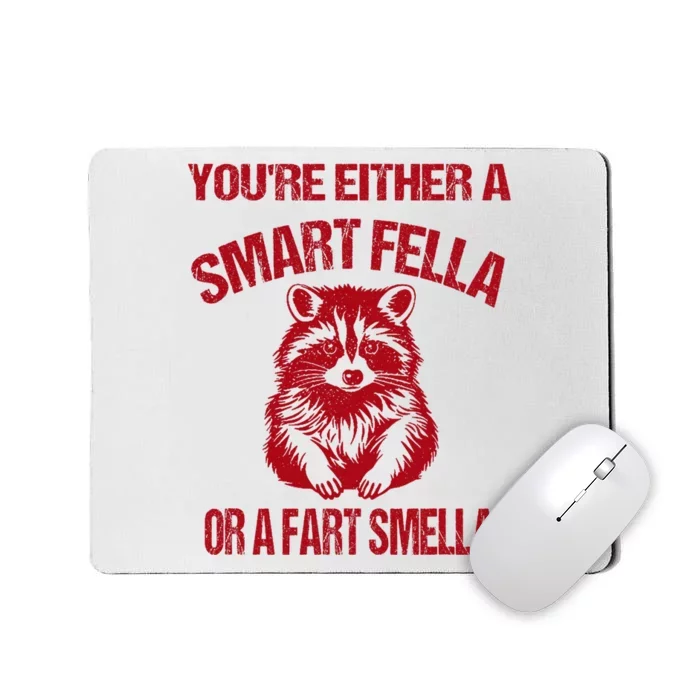 YouRe Either A Smart Fella Or A Fart Smella Mousepad