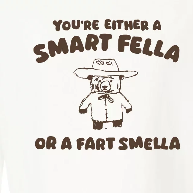 YouRe Either A Smart Fella Or A Fart Smella Cropped Pullover Crew