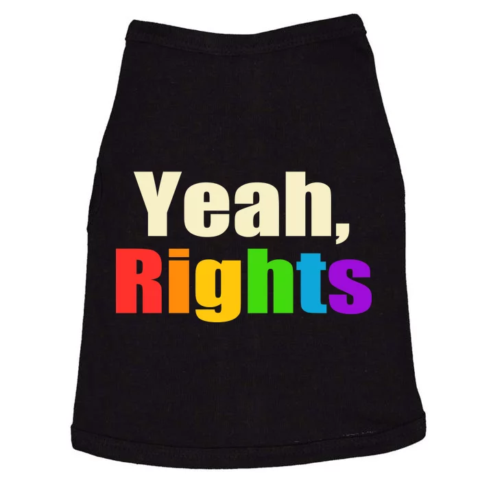 Yeah Rights Rainbow Pride Doggie Tank