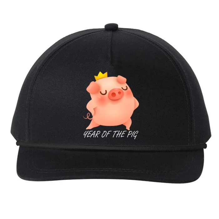 Year Of The Pig Chinese Zodiac Snapback Five-Panel Rope Hat