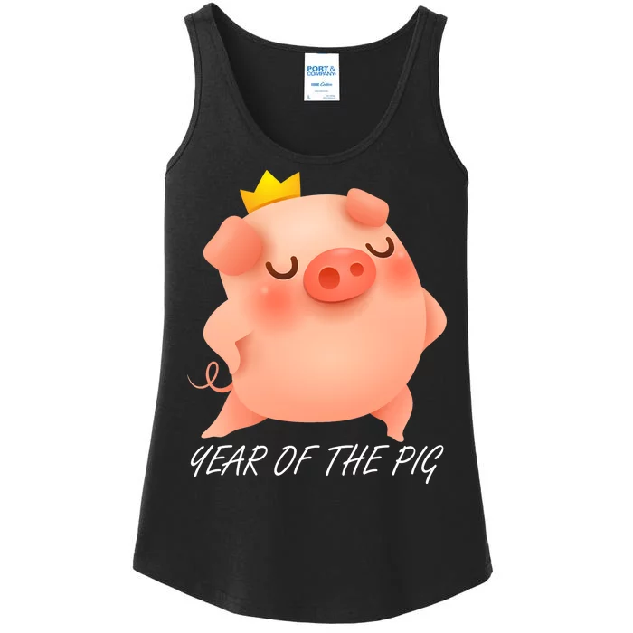 Year Of The Pig Chinese Zodiac Ladies Essential Tank