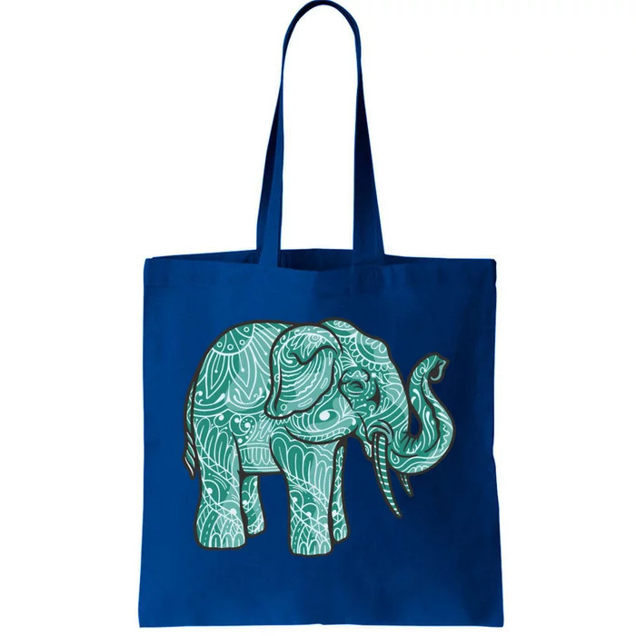 Yoga Elephant Dala Art Animal Lovers Cartoon Buddha Lover Gift Tote Bag