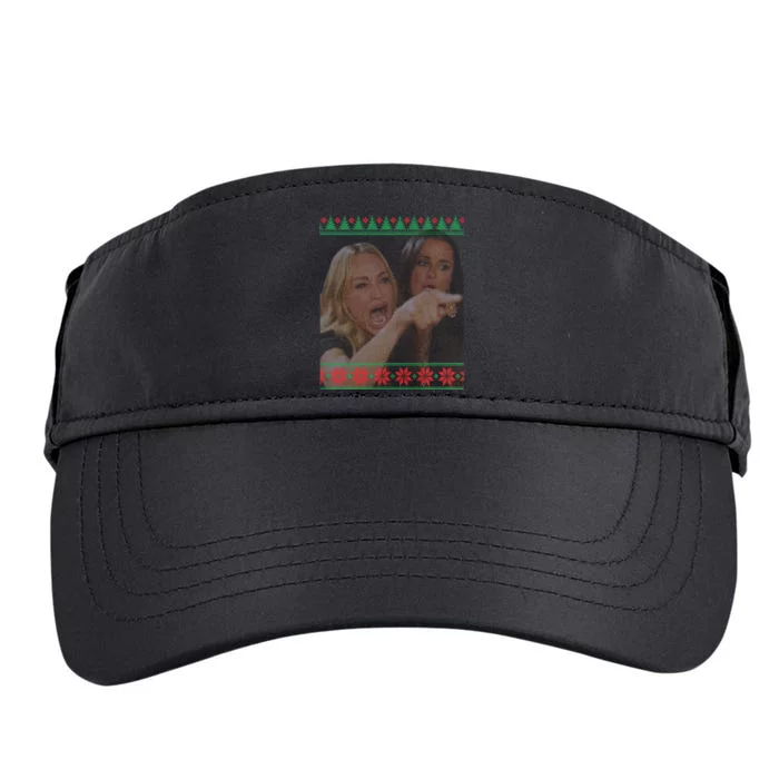 Yelling At Cat Meme Funny Ugly Christmas Adult Drive Performance Visor