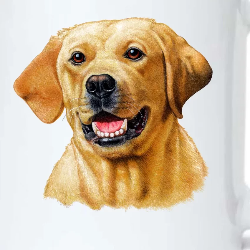 Yellow Lab Black Color Changing Mug