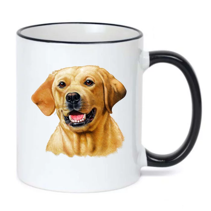 Yellow Lab Black Color Changing Mug