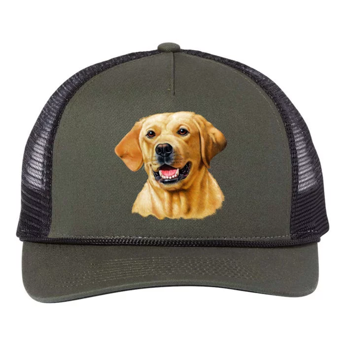 Yellow Lab Retro Rope Trucker Hat Cap