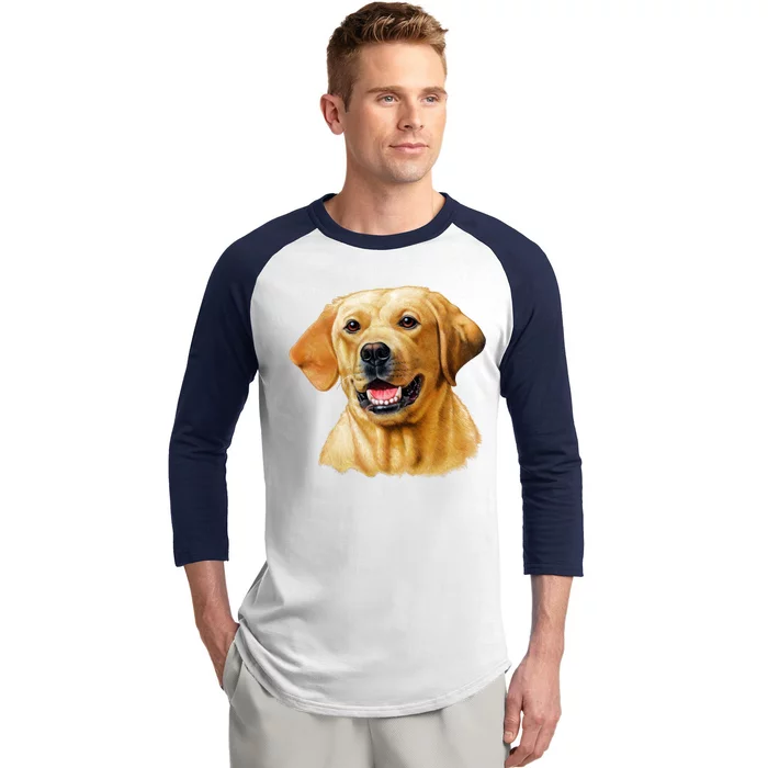 Yellow Lab Baseball Sleeve Shirt