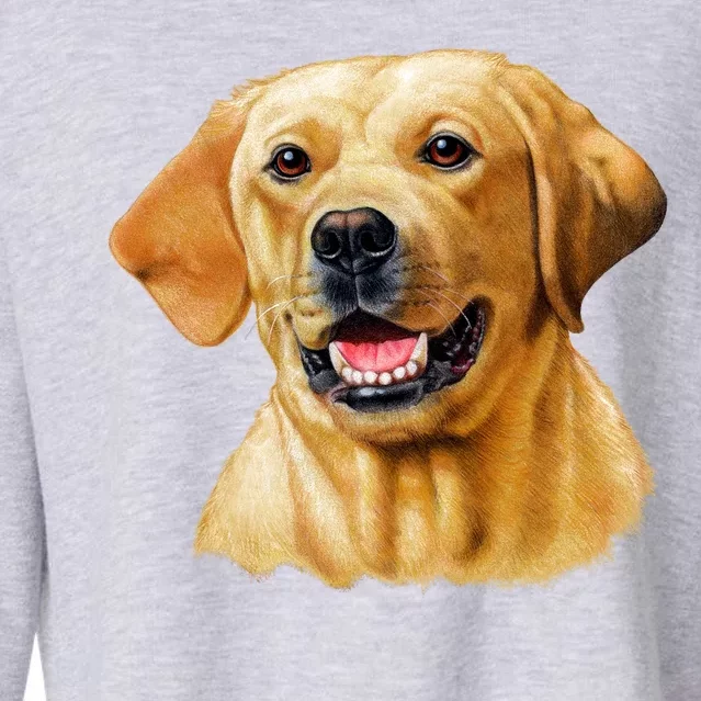 Yellow Lab Cropped Pullover Crew