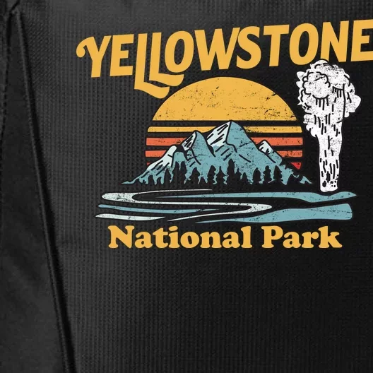 Yellow Stone Park Retro City Backpack