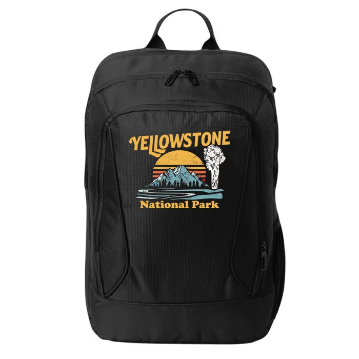 Yellow Stone Park Retro City Backpack