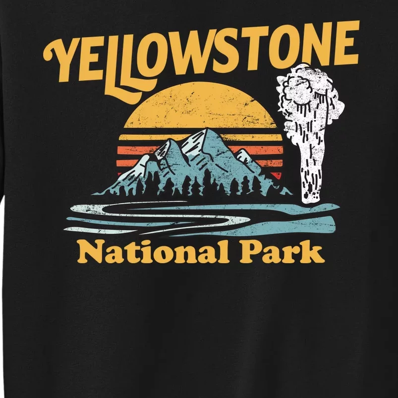 Yellow Stone Park Retro Tall Sweatshirt