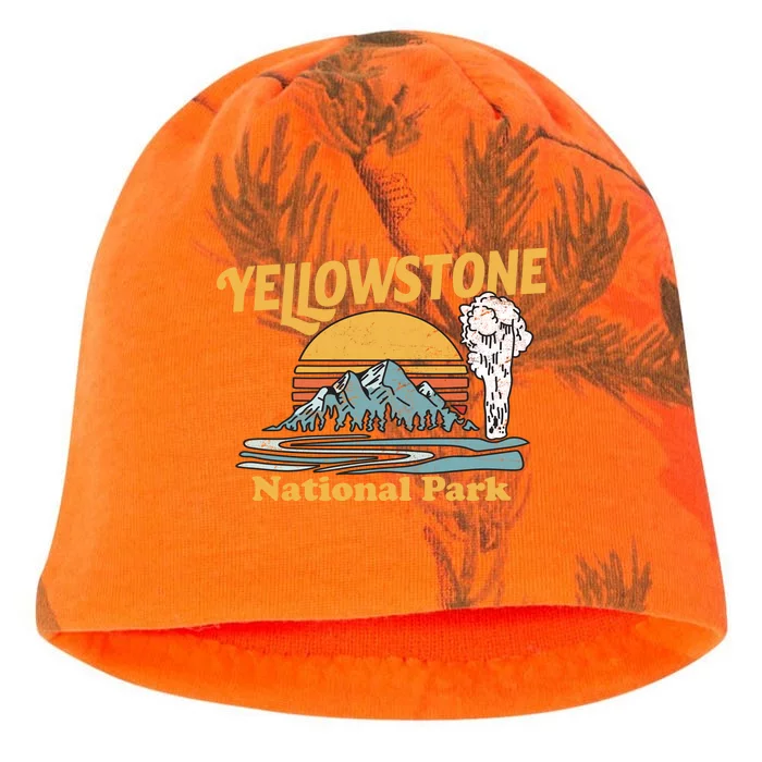 Yellow Stone Park Retro Kati - Camo Knit Beanie