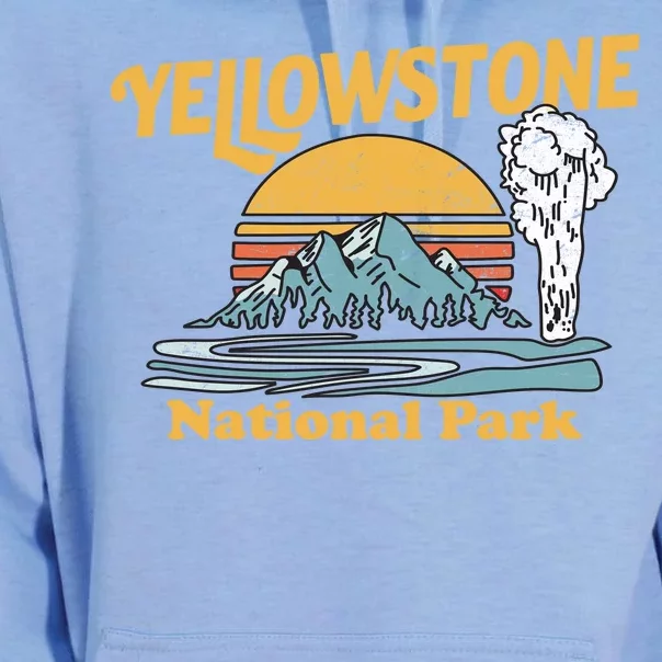 Yellow Stone Park Retro Unisex Surf Hoodie